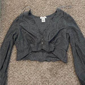 Urban romantics Gray Lace Women Top